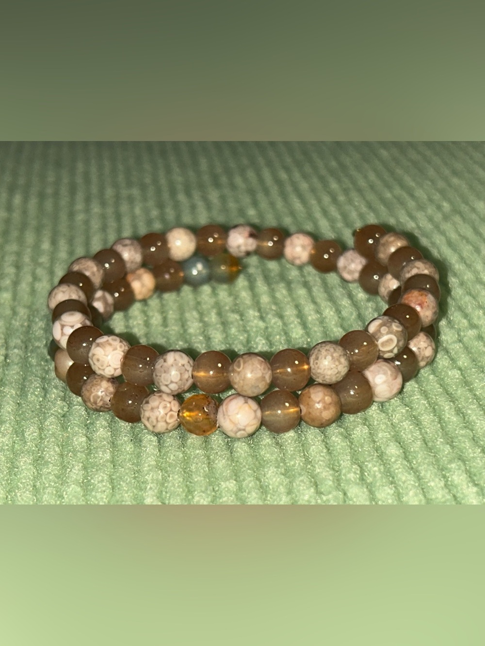 Brown miracle wire Jasper Bracelet